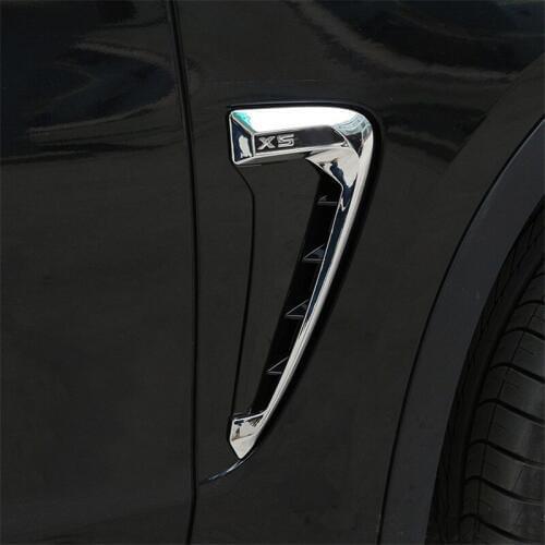 Fit For 2014-2017 BMW X5 Acessories 2 colors ABS Car Front Fender Decoration Side Air Vent Nozzle Car-styling Car Covers 2 Pcs