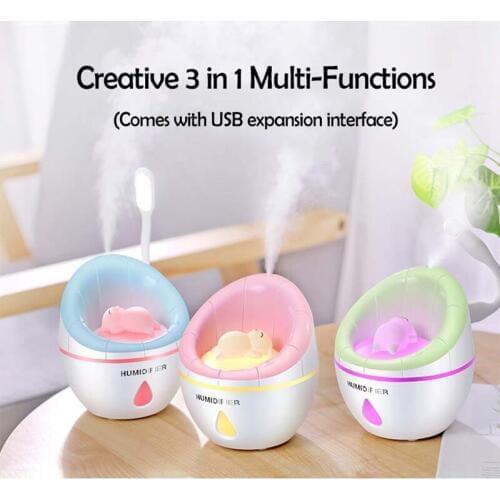 Portable 350ml Ultrasonic LED Night Light Sofa Aroma USB Charging Humidifier Air Essential Oil Aroma Diffuser Purifier Atomizer