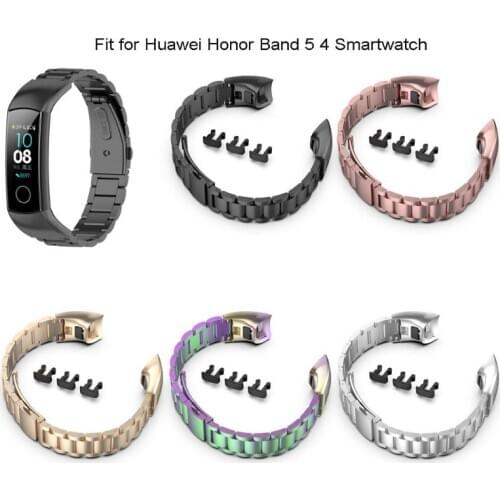 Stainless Steel Watchband Wrist Strap Bracelet Replacement for Honor Band 4 5