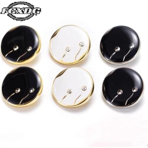 Luxury Rhinestone Buttons for Clothing Fashion Coat Button Embellishments for Clothing DIY Sewing Accessories Button for Clothes