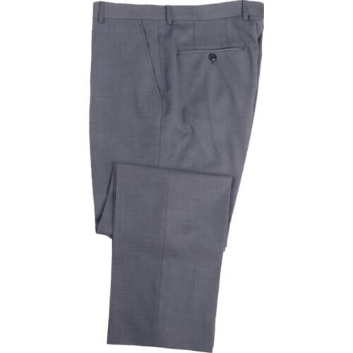 Luxury Super 120 100% Wool Dress Pants Custom Made Gray Suits Pants Tailor Made Grey Business Trouser Bespoke Trousers Office