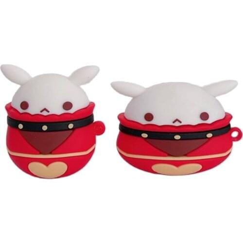Genshin Impact Klee Ganyu Keqing Bomb Dango Cosplay Silicone Protective Case For Airpods Pro Earphone Box Xmas Birthday Gift