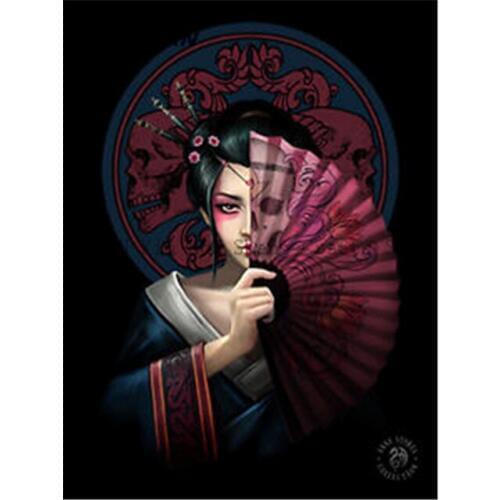 Japanese Beauty Diamond Painting Cross Stitch Kits DIY Diamond Embroidery 3D Diamond Mosaic Japanese Woman Wall Painting Decor