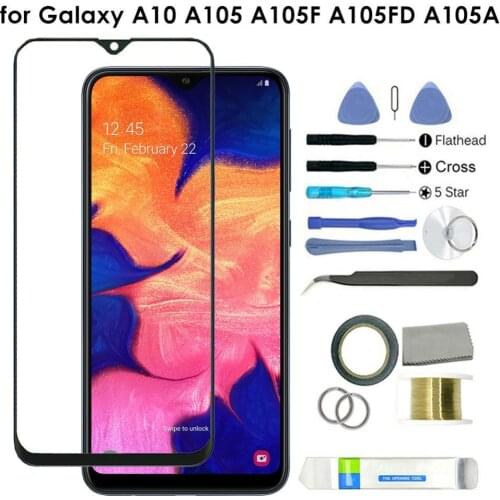 Replacement AMOLED Front Glass Lens Screen Kit for Samsung Galaxy A10 A105 A105F