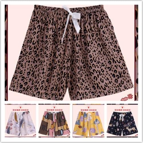 2021 New Summer Sleep-pant for Women Pijama flower Printing Loose Sleep Bottoms casual shorts Lounge Home Wear M L XL 2XL