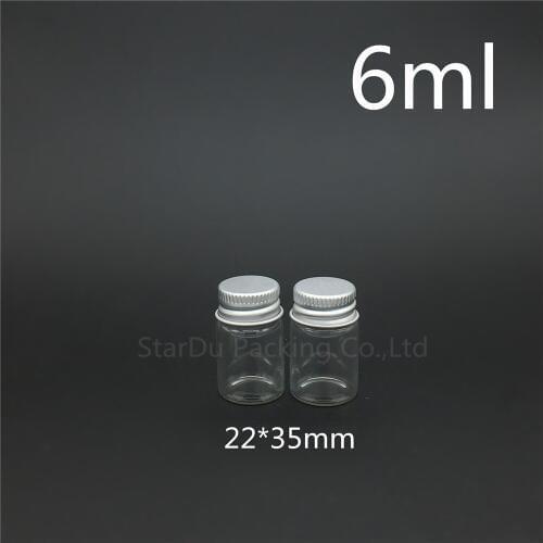 1000pcs/lot diameter 22*35mm 6ml glass bottle screw cap for vinegar alcohol, carft/storage candy bottles