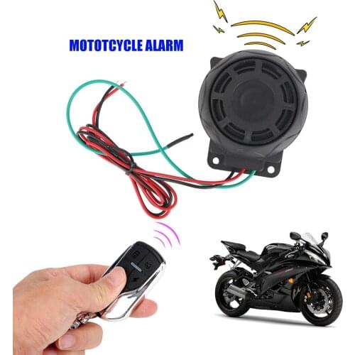 12V Motorcycle Alertor Horn Alarm Security System Wireless Remote Control Scooter Motorbike Pit Dirt Bike Accessories Universal