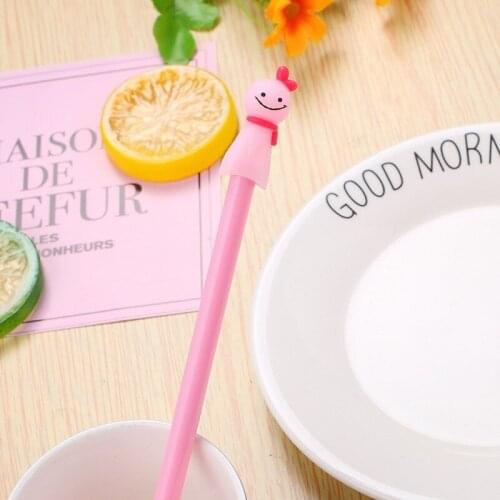 20 PCs Creative Cute Doll Gel Pens Set Kawaii Fresh Student Writing Pens Washable Handle Learning Stationery Gifts Wholesale