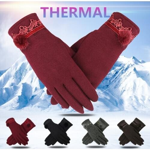 2020 New fashion Women Female Touch Screen Winter Gloves Autumn Warm Gloves Wrist Mittens Driving Ski Windproof Glove