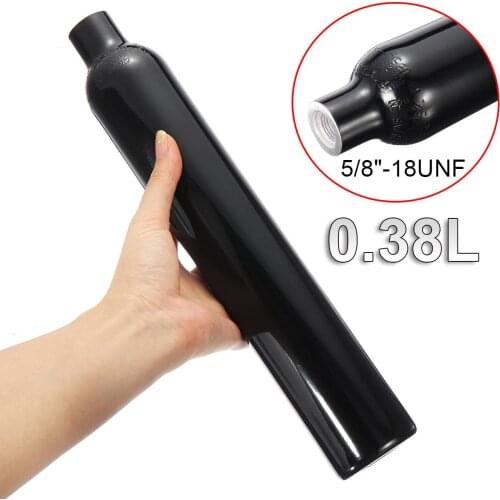 3000 PSI Aluminum Tank Air Cyclinder Bottle For Paintball PCP 0.38L 5/8"-18UNF
