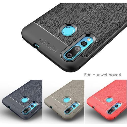 Carbon Fiber Case For Huawei Nova 4 / Huawei Nova2 Case Soft Cover For Huawei Nova 4 3 3i 2 Nova 2i Phone Coque Fundas Etui Capa