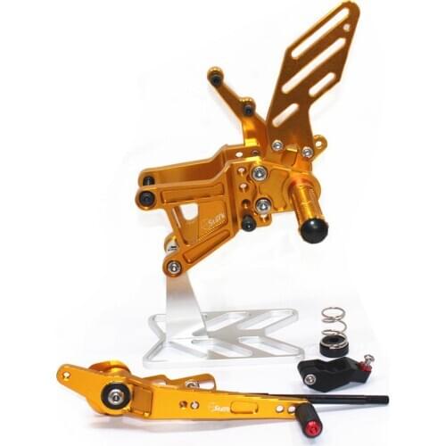 CNC Adjustable Footrests For s1000rr Foot Pegs Rider Rearsets Foot Rest Pedal for S1000RR 2009 2010 2011 2012 2013 2014