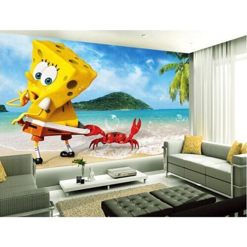 Custom children which wallpaper, baby and crab murals for children room wall paper DE parede vinyl which wallpaper