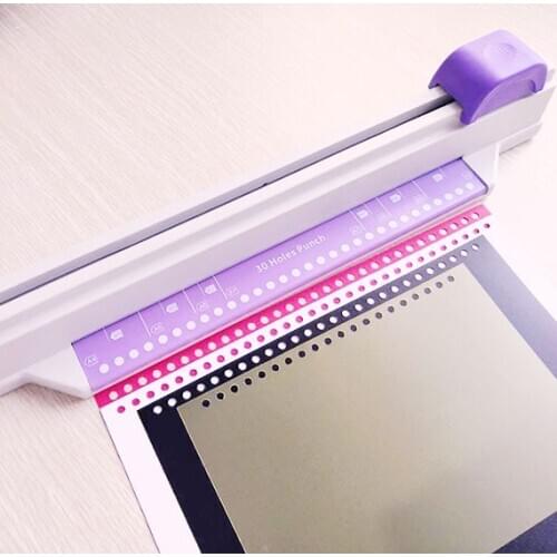 Hot 1 Pcs selling 30 holes punchersliding light duty paper punch 30 holes A4 B5 A5 A7 B7 A6 B6 large capacity 5 sheets