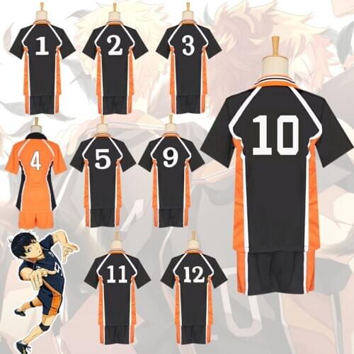 Haikyuu Cosplay Costume Karasuno High School Volleyball Club Hinata Shyouyou Sportswear Jerseys Uniform