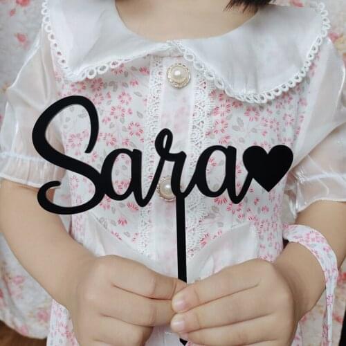 Custom babys name birthday cake topper,Acrylic birthday cake topper,Cake decoration for birthday party，birthday present