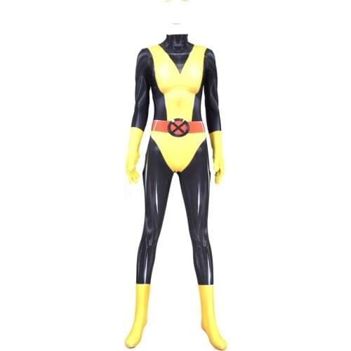 Adults Kids Kitty Pryde Cosplay Costume Female Woman Shadowcat X-Men Superhero Halloween Girls Zentai Bodysuit