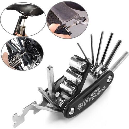 MTB Mountain cycle fix portable socket allen Motorcycle Touring pocket multi tool multipurpose hex motor kit wrench repair