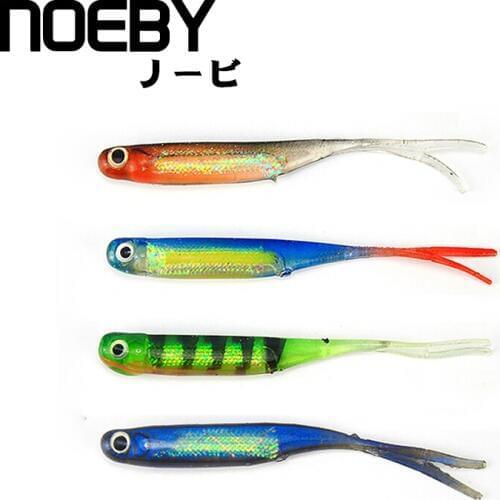 NOEBY 115mm/5.3g 75mm/1.7g Soft Lure Soft Fishing Lure Swimbait Silver Carp Fish Fishing Tackle lure Artificial Bait