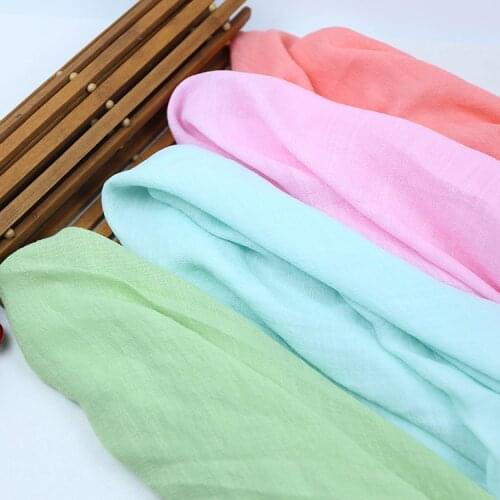 Pure color Chinese style Tencel slubby cotton linen fabric ancient clothing sunscreen dress skirt scarf DIY clothing fabric