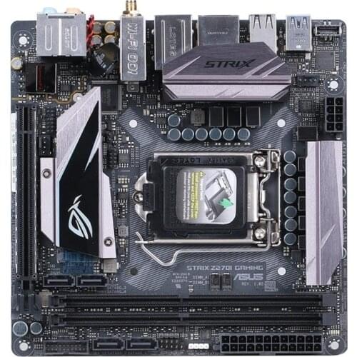 Original motherboard for for ASUS ROG STRIX Z270I Gaming LGA 1151 DDR4 32GB USB3.1 I3 I5 I7 CPU M.2 Desktop motherboard