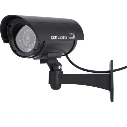 SOONHUA Dummy Camera Fake Cameras Security Surveillance Camera With Red Flashing LED Light For Indoor And Outdoor