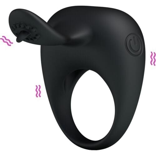 Vibrating Delay Ejaculation Cock Ring for Men Dick Penis Ring Cockring Clitoris Stimulate Vibrator Adult Sex Toy with for Couple