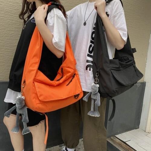 Large capacity Shoulder Bags for Women Solid Color Waterproof Leisure Or Travel Bags Japanese and south Korean style Big Package