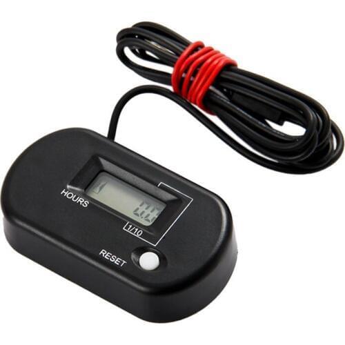 Waterproof Digital LCD Hour Meter for pit bike chainsaw jet ski dirt quad bike motorbike motorcycle lawn mower