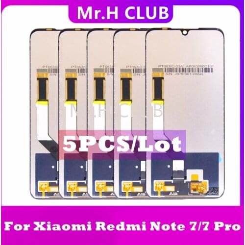 5PCS LCD For Xiaomi Redmi Note 7 LCD Display Screen Touch Digitizer Assembly For Redmi Note7 Pro LCD Display Touch Repair Parts