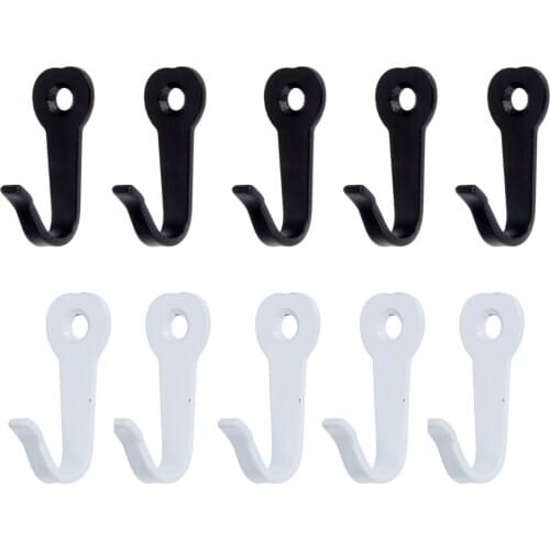 10Pcs 40*22mm Zinc Alloy Mini Wall Mounted Hooks Kitchen Bathroom Door Coat Hanging Hooks Closet Towel Bag Hanger Storage Holder