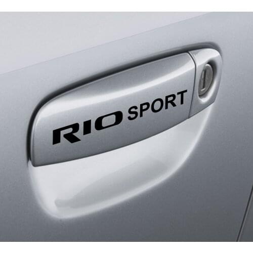 4PCS/Set Car Door Handle Stickers For Kia Rio 3 4 K2 K3 X-Line Reflective Waterproof Vinyl Film Decor Decals Auto Accessories