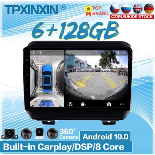 Android 10.0 For Jeep Wrangler 2018 2019+ Car Dashboard Instrument Display Multimedia Player Car GPS Navigation Meter Screen