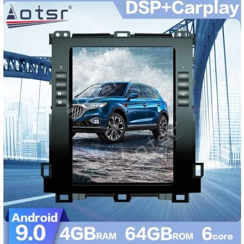 AOTSR Android 9.0 Tesla style HD screen Car GPS Navigation For Toyota Land Cruiser Prado/Lexus GX470 2002-2009Multimedia Player
