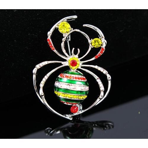 TianBo Brand Big Spider Brooches Fashion Steampunk Jewelry Colar Femininos vintage Broaches Best Party Broch Broches Relogio Vaz