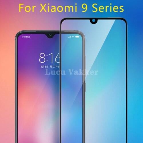 Case for xiaomi mi 9 lite se pro tempered glass screen protector on Xiaomi mi9 9se full cover phone protective safety film glas