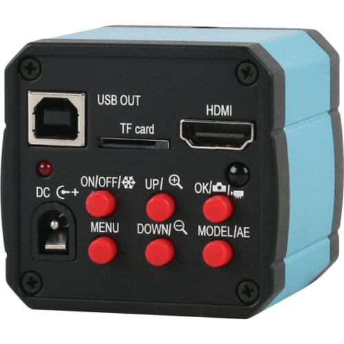 18MP 1080P 1/2.3" CMOS Color USB HDMI Video Digital Microscope Camera TF Store For Phone Chip Repair Teaching Exhibition