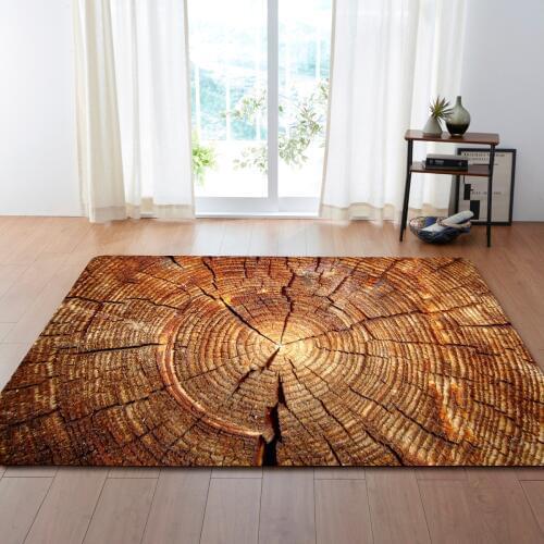 DeMissir 3D Dry Wooden Pattern Print Large Carpet For Living Room Bedroom Pad Children Pay Mat tapetes rug tapis tapete criativo