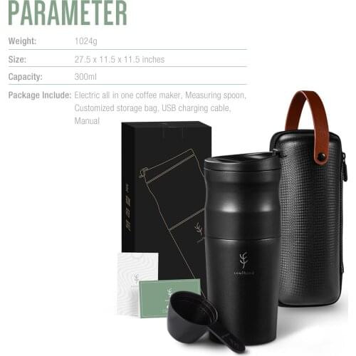 Electric Sport Water Cup Coffee Machine Multifunction Coffee Maker for Car Home Travel Fitness Outdoor Mug Protein Bottle