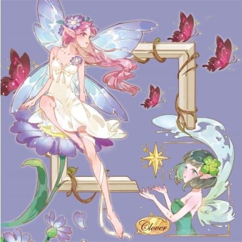 Aestheticism Fairy Flower Girls PET Washi Tapes Bullet Journal Masking Tape Adhesive Tape DIY Scrapbooking Washi Stickers