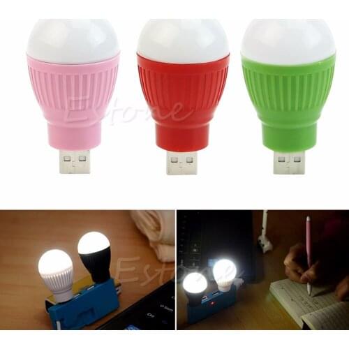 HNGCHOIGE Portable Mini 5W USB LED Light Lamp Bulb For Computer Laptop PC Desktop Reading