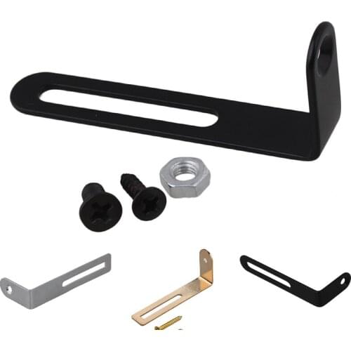 Chrome pickguard bracket with mounting screws for electric guitar repalcement