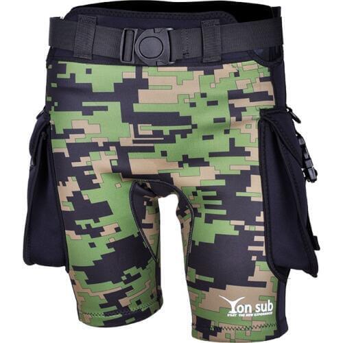 2.5mm camouflage mens weight bag, trousers, sundry, dry tight swimming trunks, snorkeling surfing pants, diving trousers
