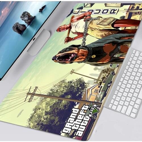 Grand Theft Auto GTA XXL 90x30 Large Mouse Pad Gamer Kawaii Mouse Mat Gaming Accessories XL 80x30 Mousepad for CS GO LOL Dota2
