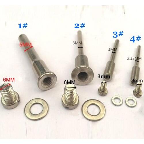 Polishing round connecting rod, polishing wheels fixation rod, Mandrel, 4 models
