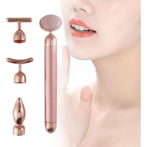 Hot Facial Massager Electric Fatigue Relief Waterproof 4-in-1 V-Face Facial Massager Beauty Care Tools