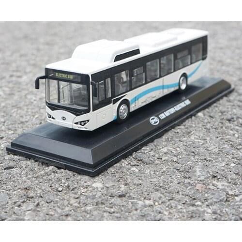 Diecast Model Car 1:64 K9 Bus K8 Pure Electric Bus Guangzhou Bus Simulation Alloy Car Model Classic Metal Toy Collection Display
