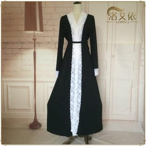 Muslim women dress gored lace robe musulmane Dubai Turkish Ladies Clothing Women Arab Ladies Caftan Kaftan Malaysia Abayas