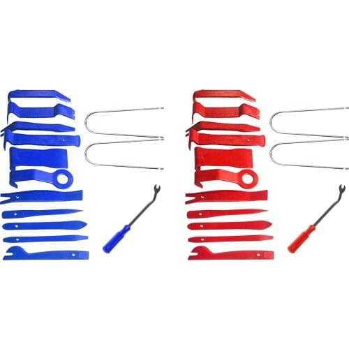 Set of 14 Car Trim Removal Tool Set for Fasteners Stereo Systems Molding