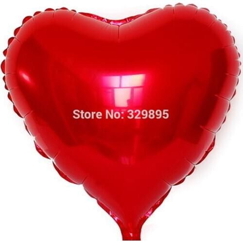 16inch Red Heart Foil Balloons Inflatable Wedding Birthday Balloon Party Supplies